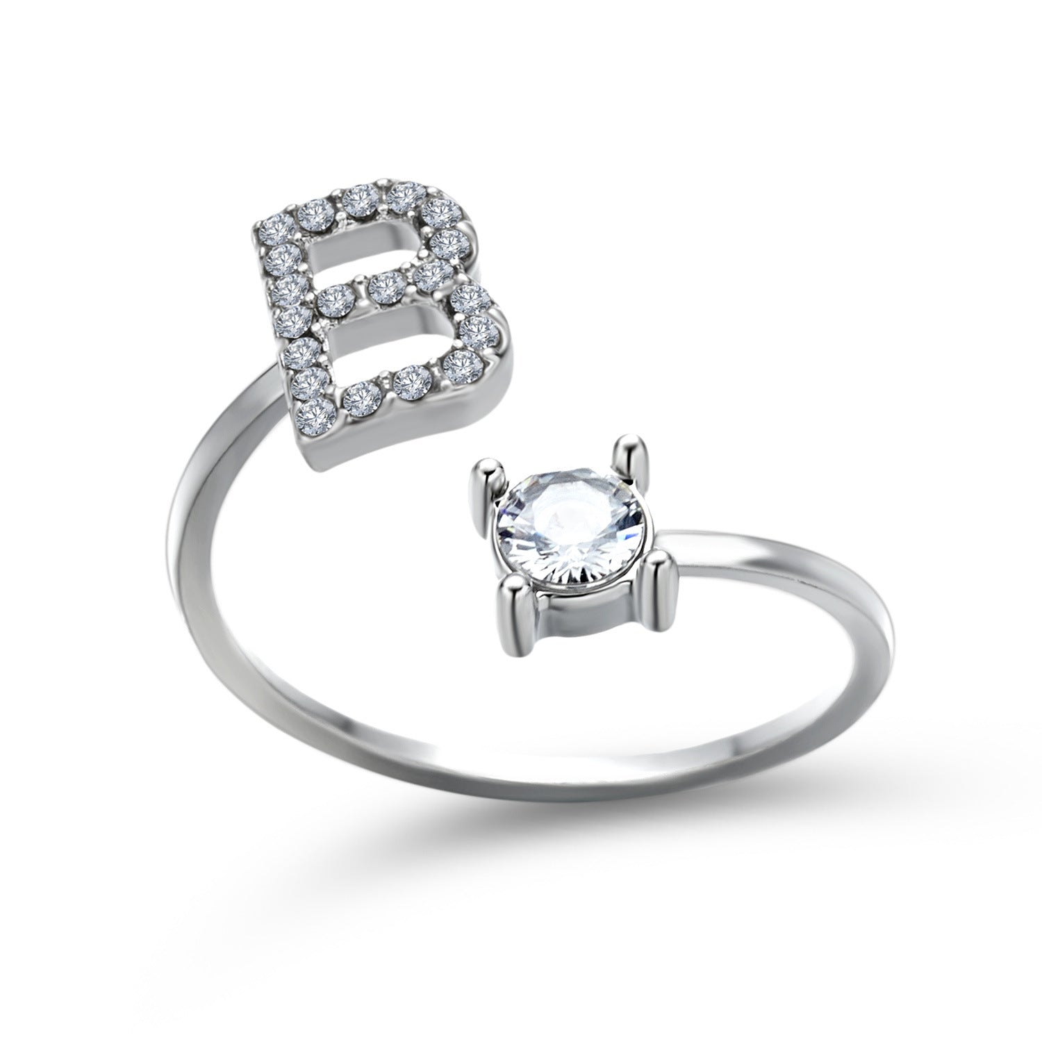 New Design Adjustable 26 Initial Letter Ring Fashion Jewelry For Women Simple Elegant Jewelry New Design Adjustable 26 Initial Letter Ring Fashion Jewelry For Women Simple Elegant Jewelry